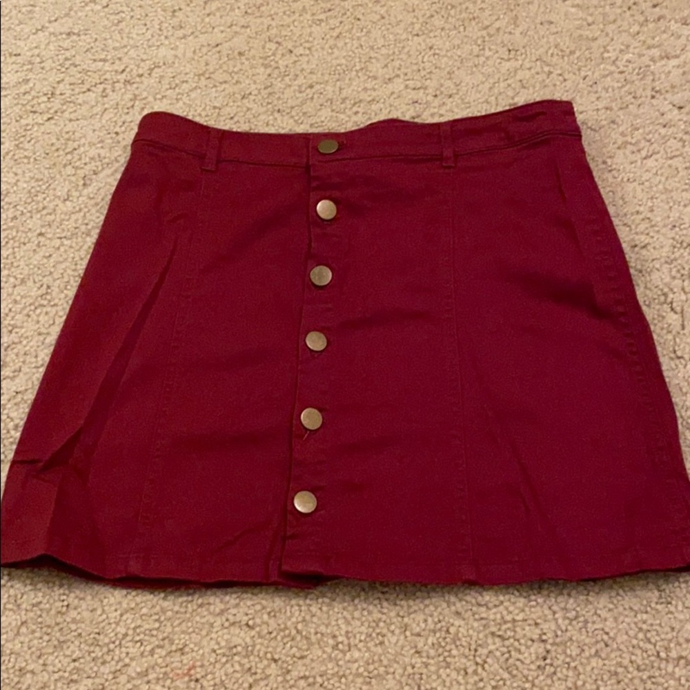 Forever 21 maroon skirt